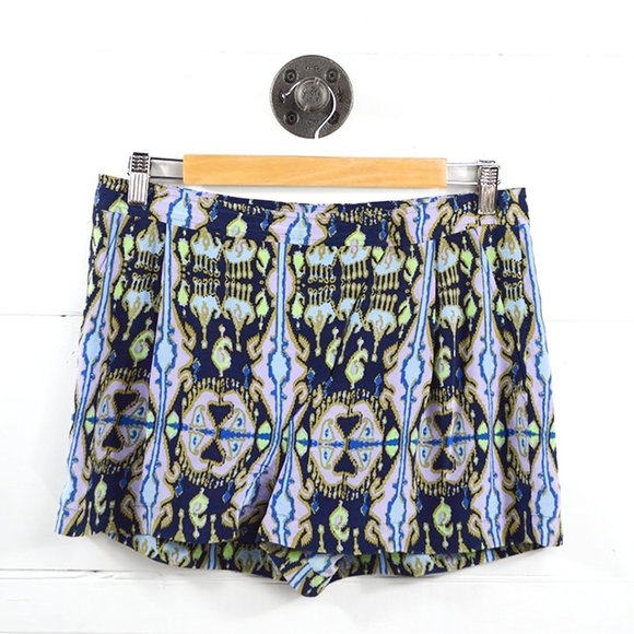 Tibi Silk Print Shorts #185-50 - Picture 1 of 2